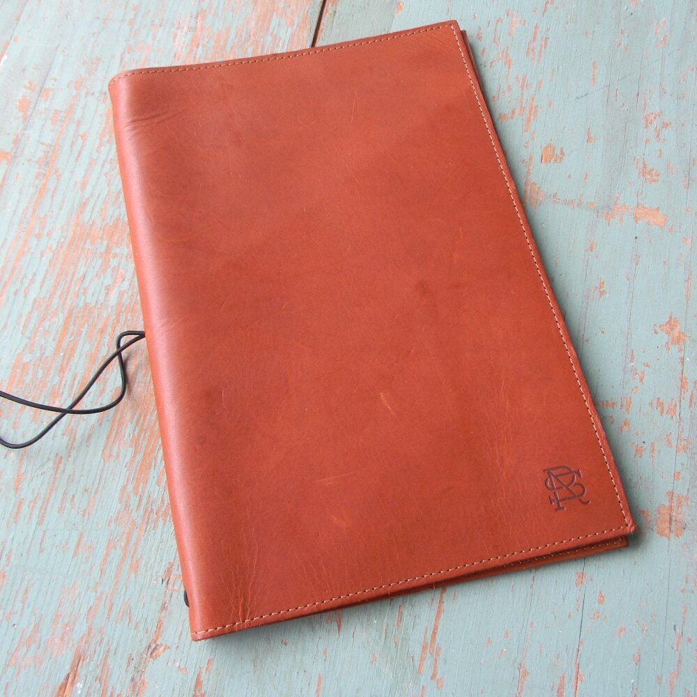 Premium Brown Leather Planner traveler’s notebook le portfolio A5